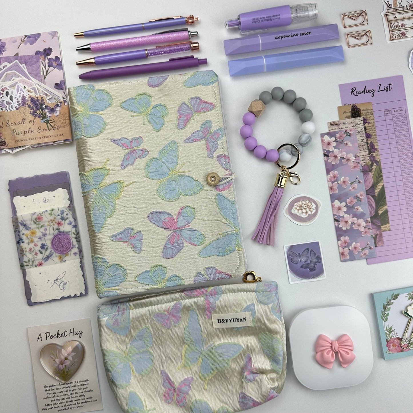 Lavender Butterfly Box