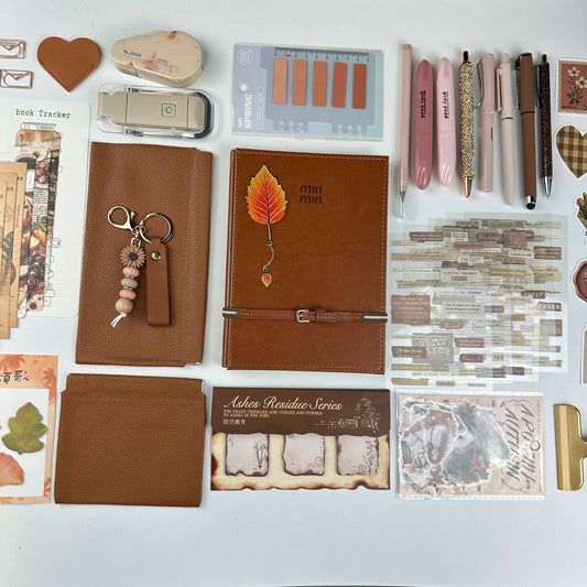 Amber Leaves Box | Autumn Stationery Gift Set