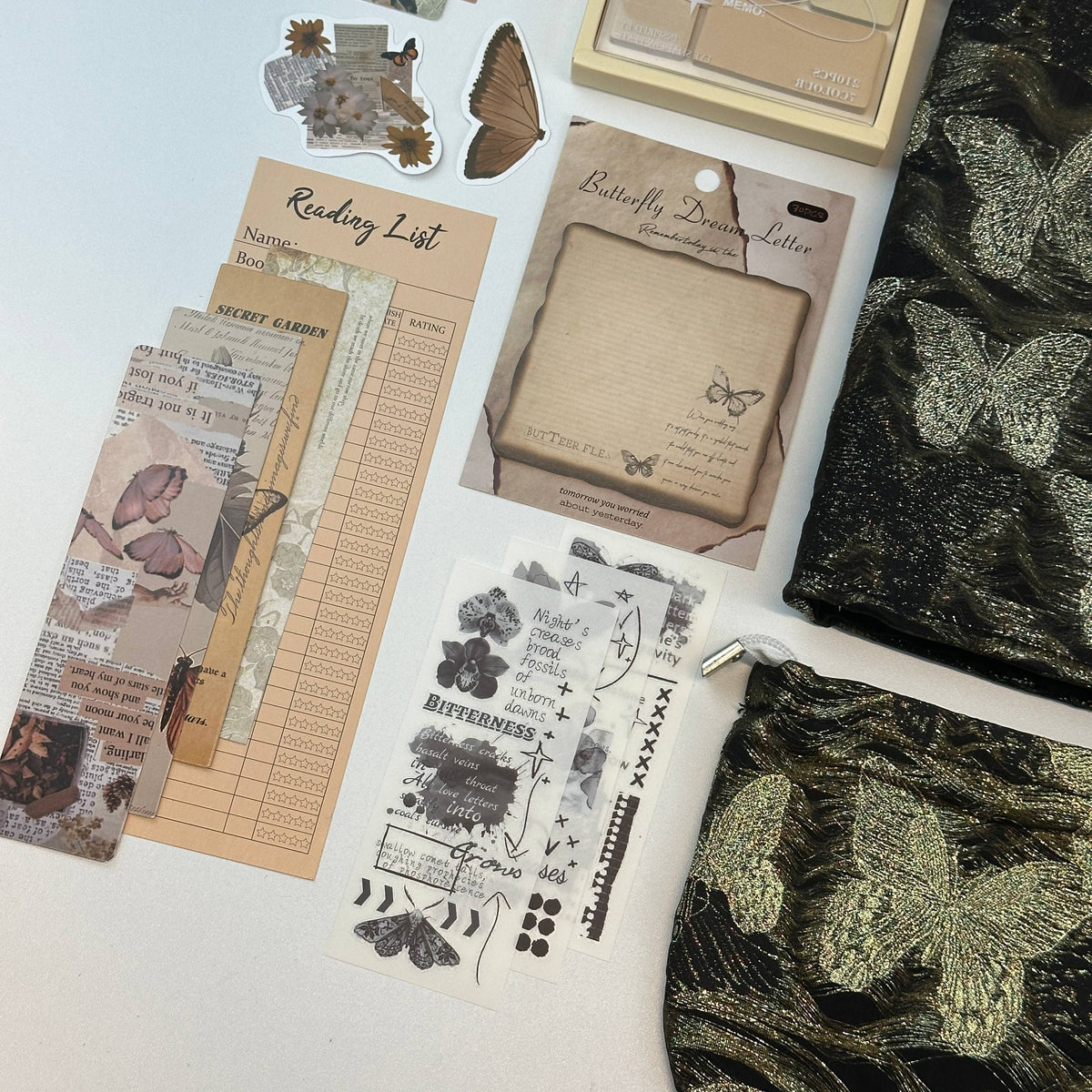 Gilded Midnight Box | Black and Gold Stationery Gift Set