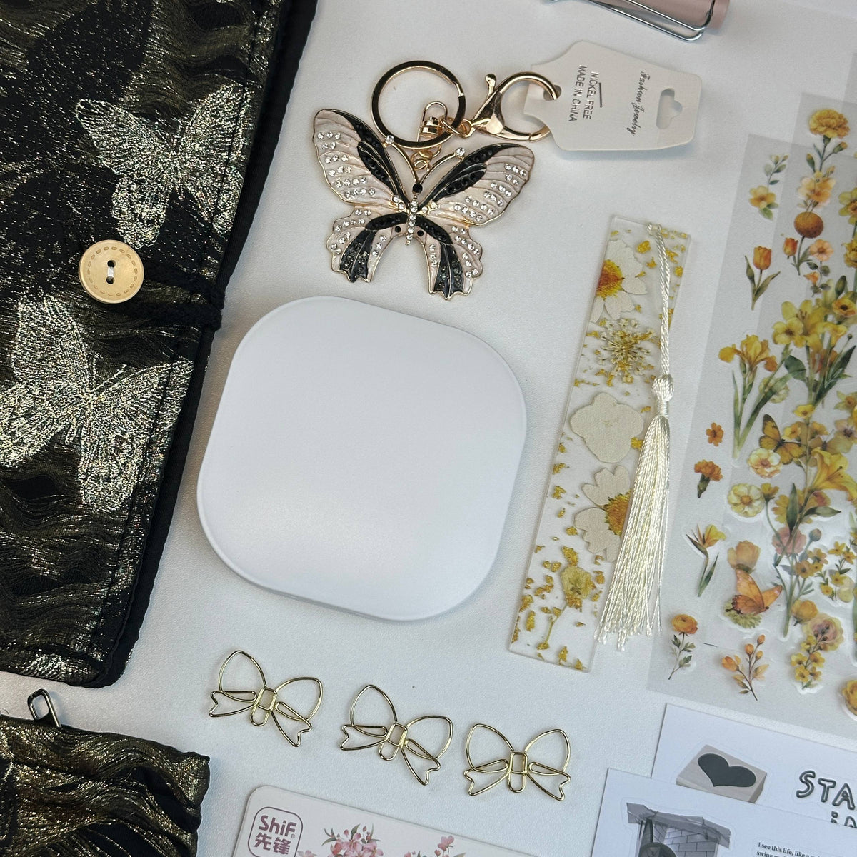 Gilded Midnight Box | Black and Gold Stationery Gift Set