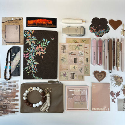 Midnight Bloom Box | Dark Floral Stationery Gift Set