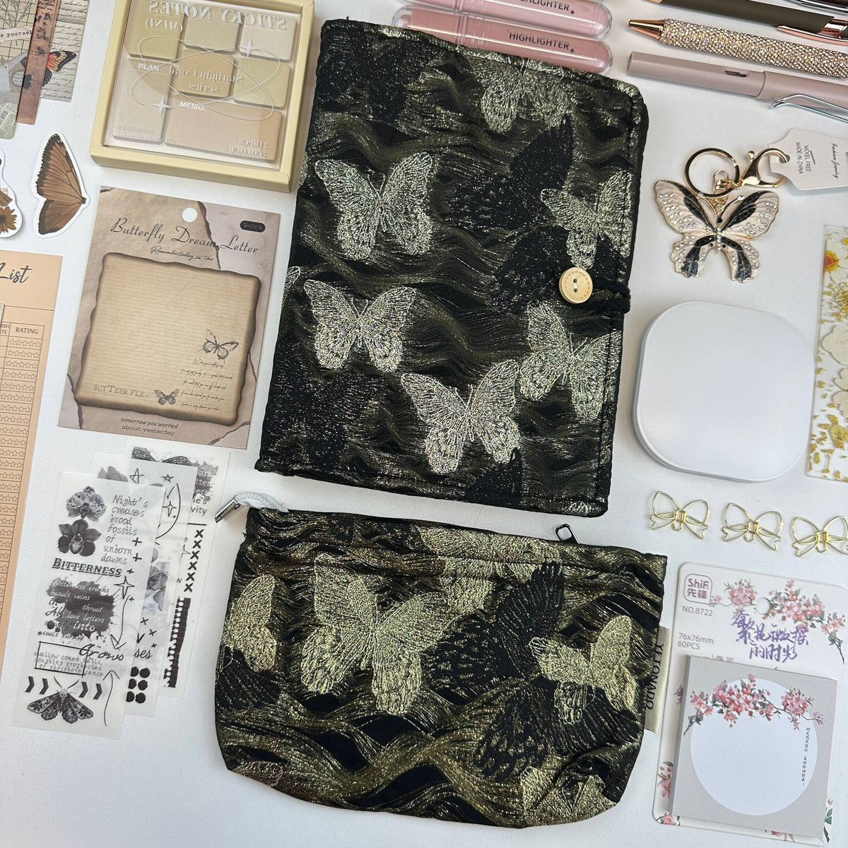 Gilded Midnight Box | Black and Gold Stationery Gift Set