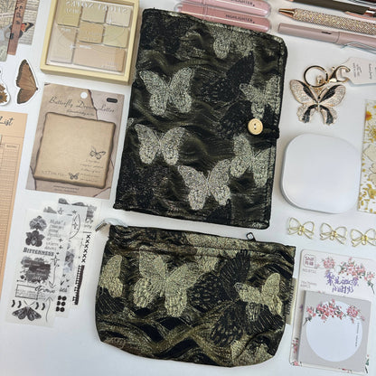 Gilded Midnight Box | Black and Gold Stationery Gift Set