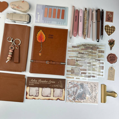 Amber Leaves Box | Autumn Stationery Gift Set