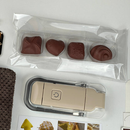 Cocoa Pearl Box | Brown Stationery Gift Set