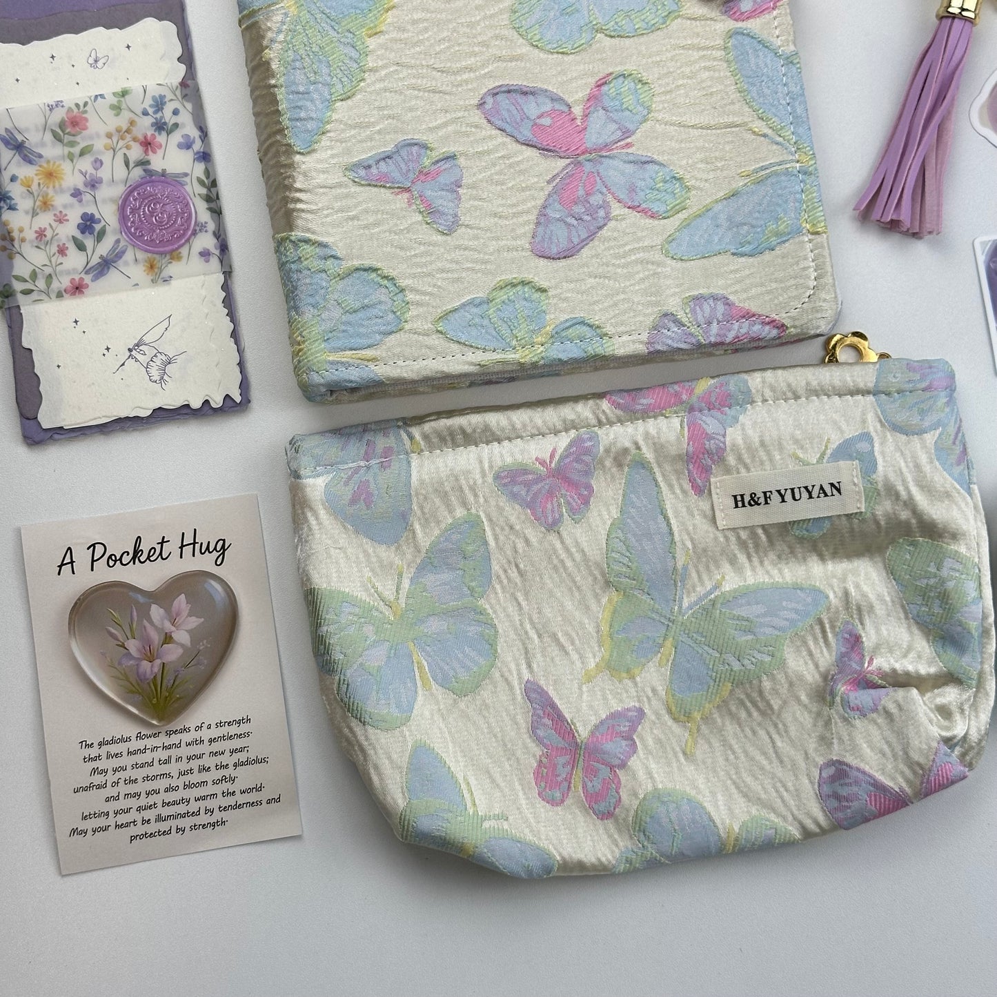 Lavender Butterfly Box