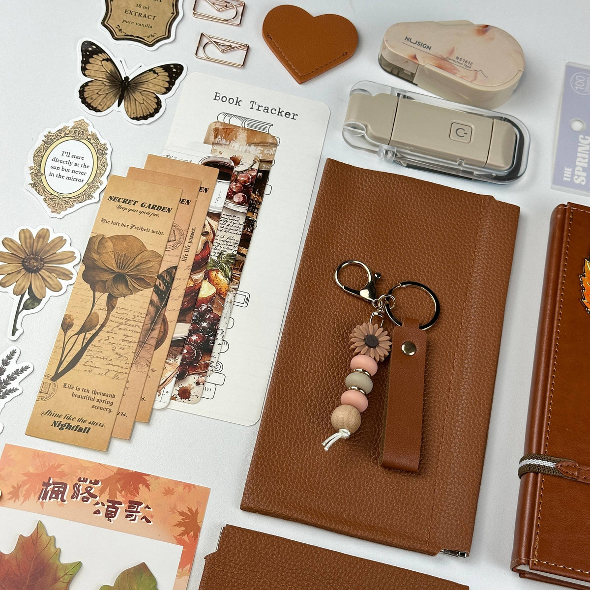 Amber Leaves Box | Autumn Stationery Gift Set