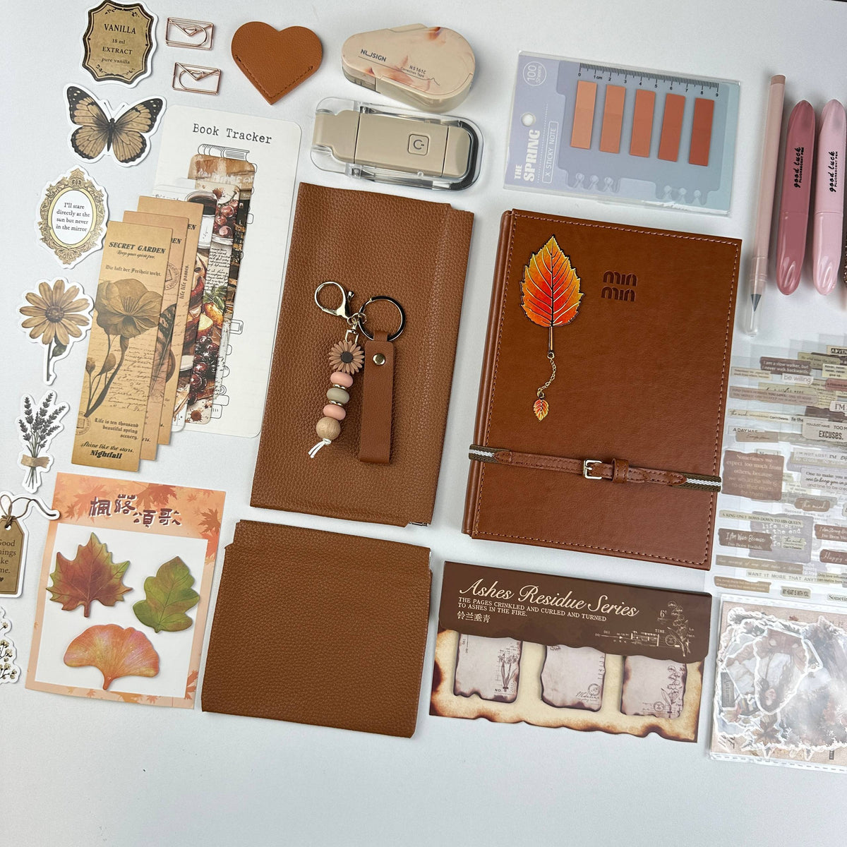 Amber Leaves Box | Autumn Stationery Gift Set