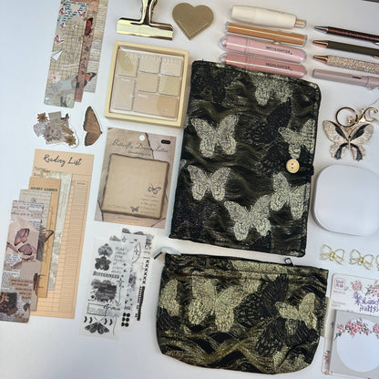 Gilded Midnight Box | Black and Gold Stationery Gift Set