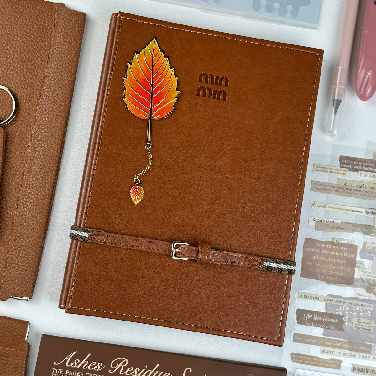 Amber Leaves Box | Autumn Stationery Gift Set