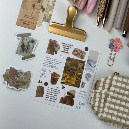 Cocoa Pearl Box | Brown Stationery Gift Set