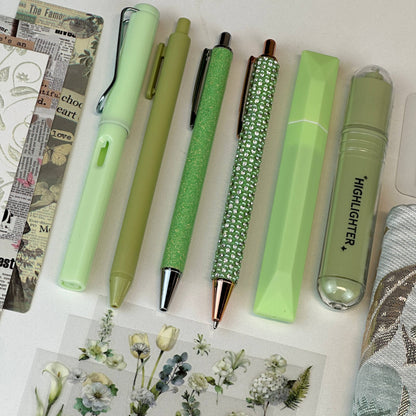 Meadow Charm Box | Sage Green Botanical Stationery Gift Box