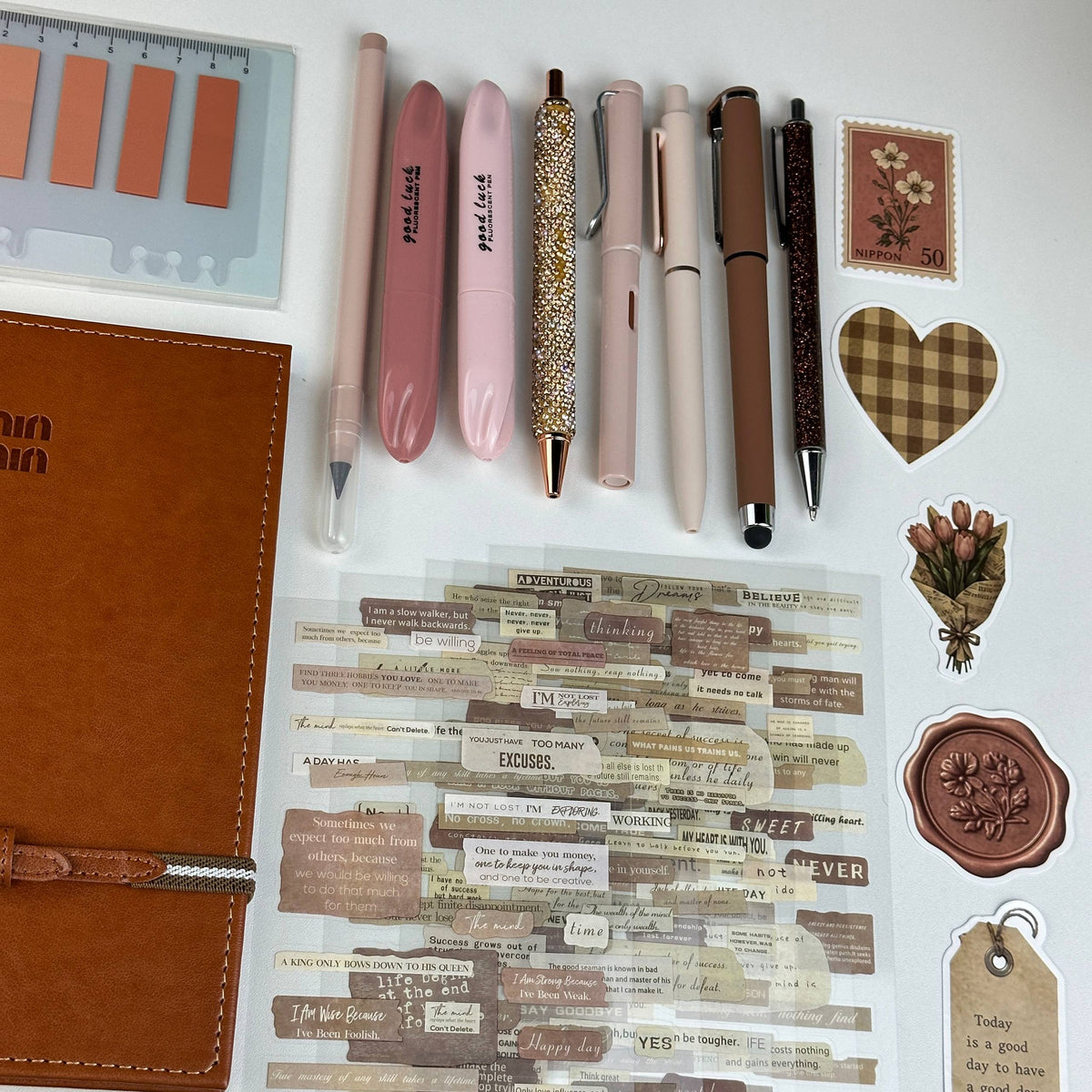 Amber Leaves Box | Autumn Stationery Gift Set