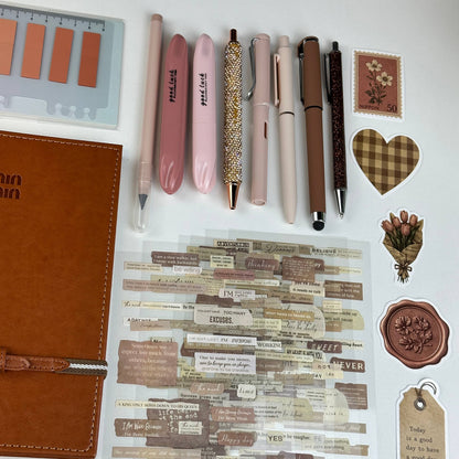 Amber Leaves Box | Autumn Stationery Gift Set