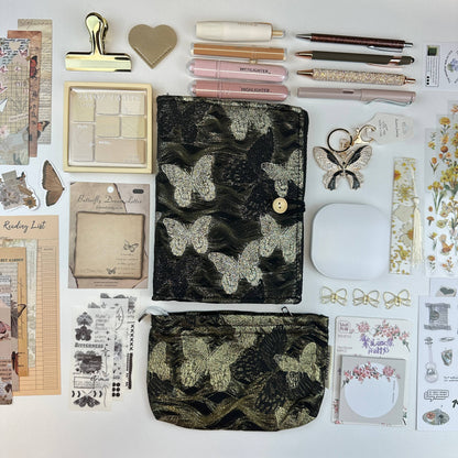 Gilded Midnight Box | Black and Gold Stationery Gift Set