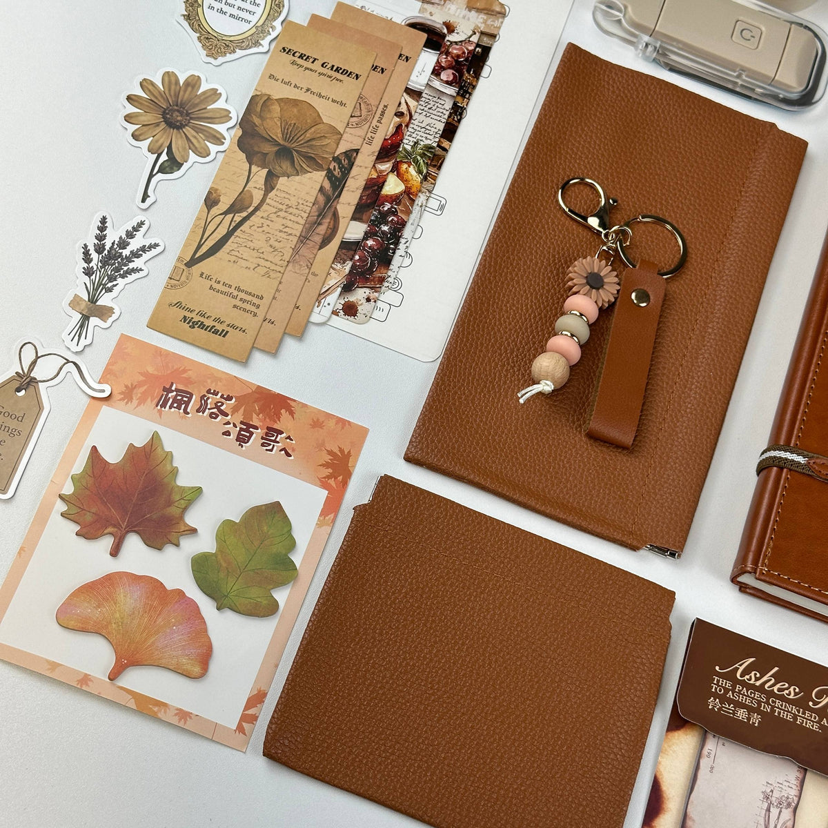 Amber Leaves Box | Autumn Stationery Gift Set