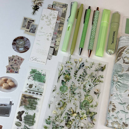 Meadow Charm Box | Sage Green Botanical Stationery Gift Box