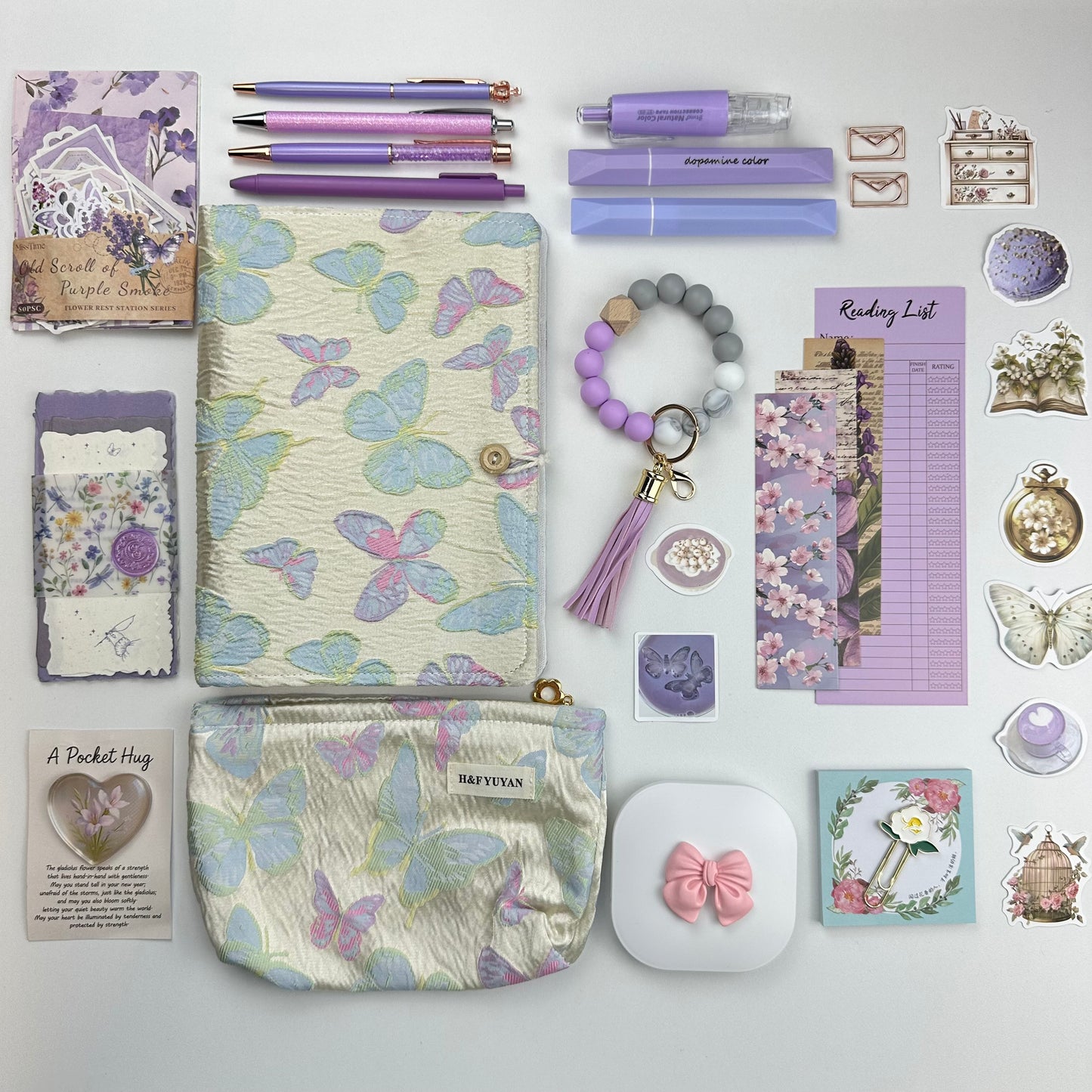 Lavender Butterfly Box